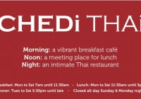 Chedi Thai business card